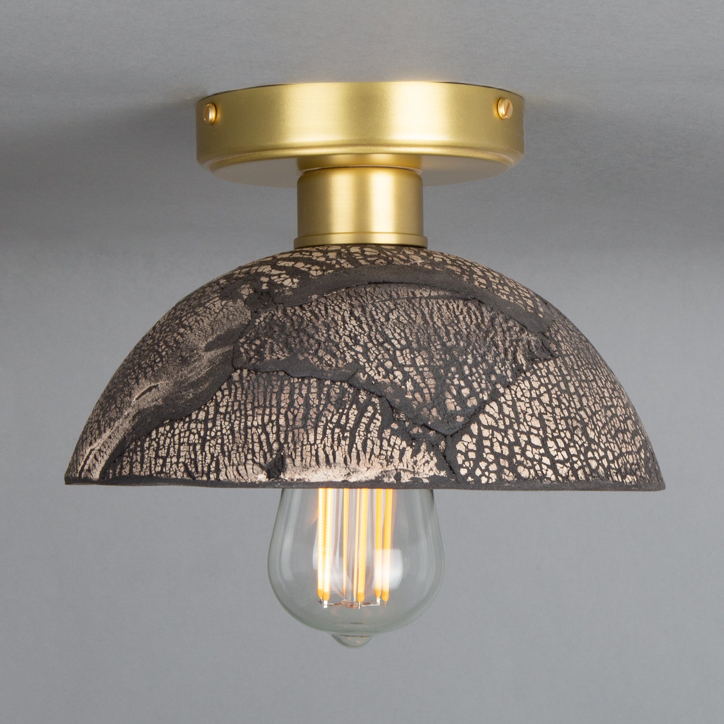 Kauri Organic Ceramic Dome Ceiling Light 20cm