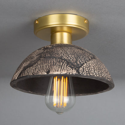 Kauri Organic Ceramic Dome Ceiling Light 20cm