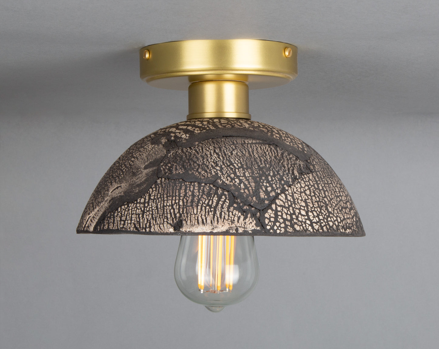 Kauri Organic Ceramic Dome Ceiling Light 20cm