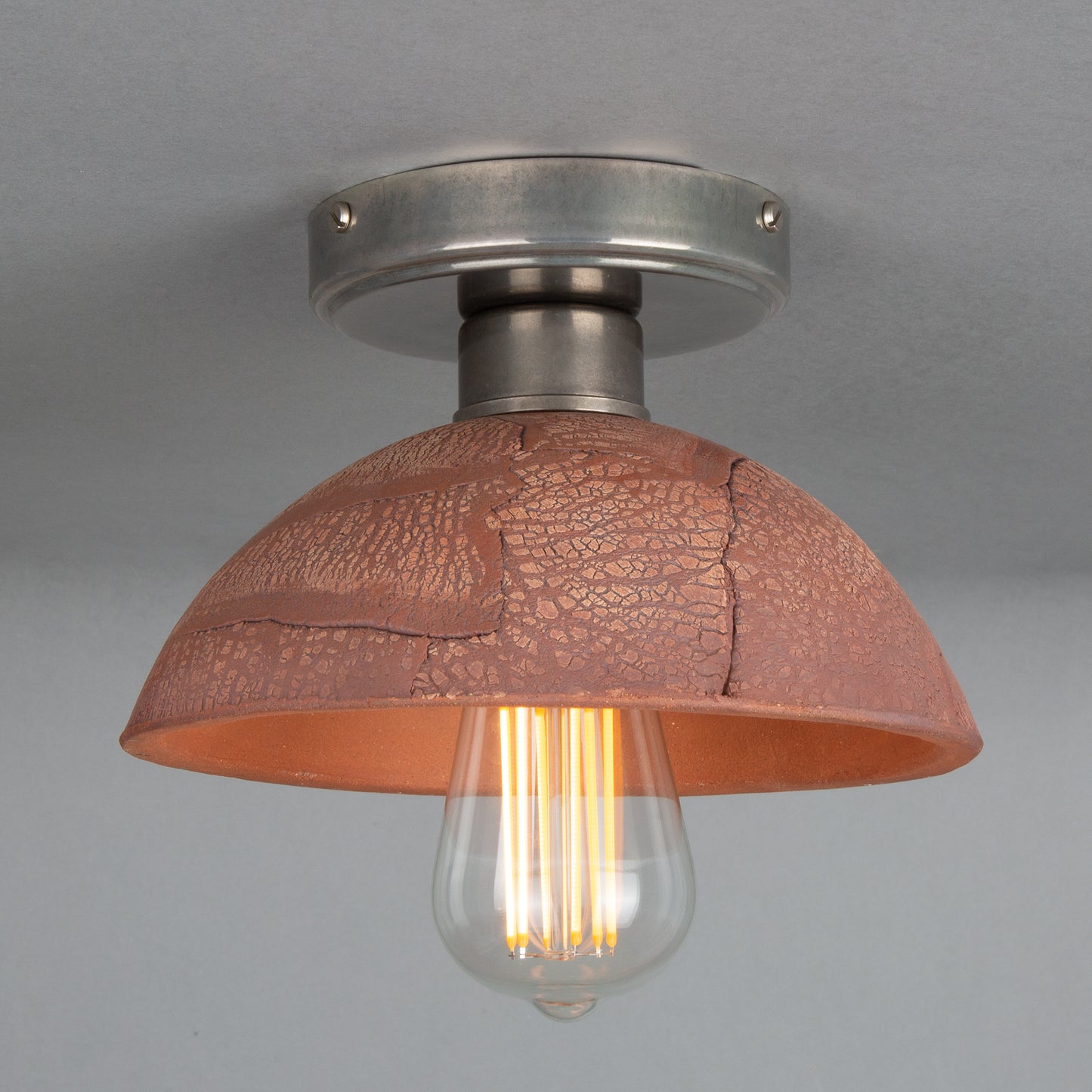 Kauri Organic Ceramic Dome Ceiling Light 20cm