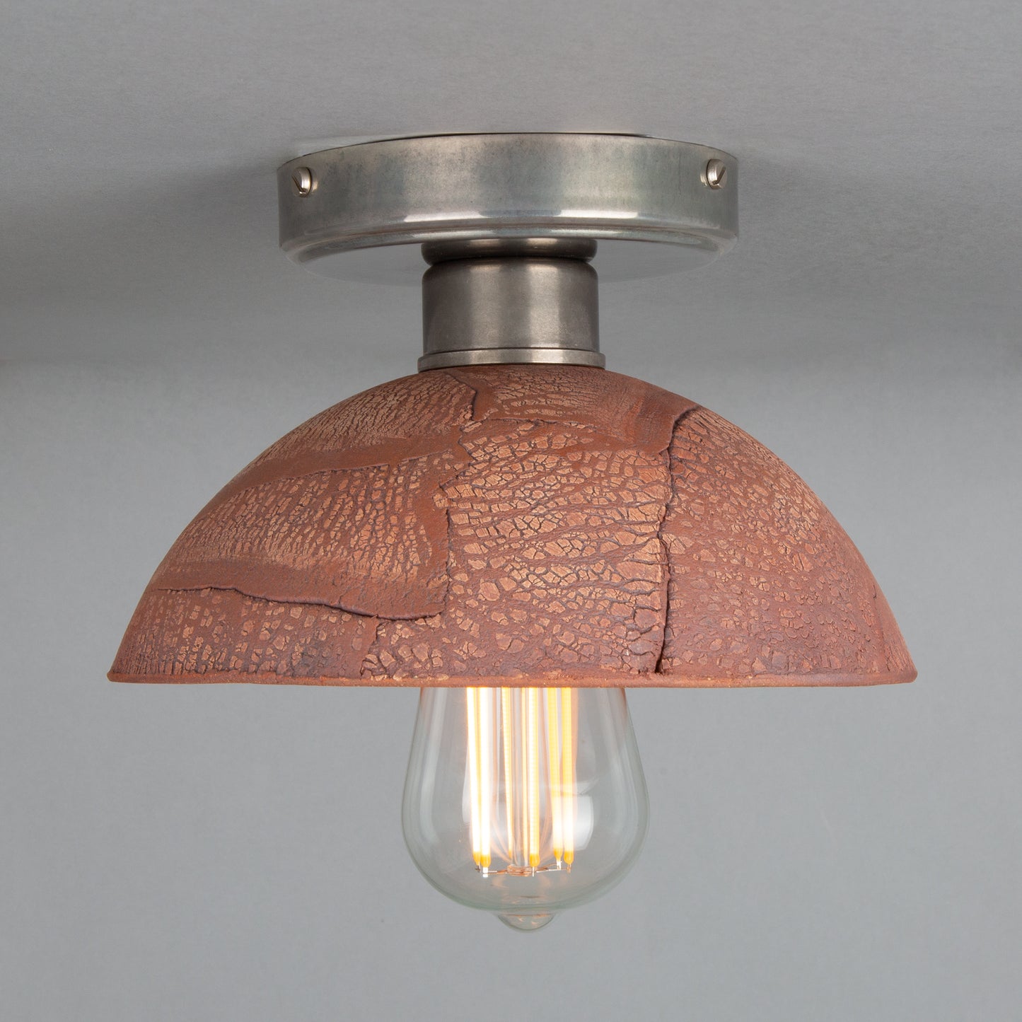 Kauri Organic Ceramic Dome Ceiling Light 20cm