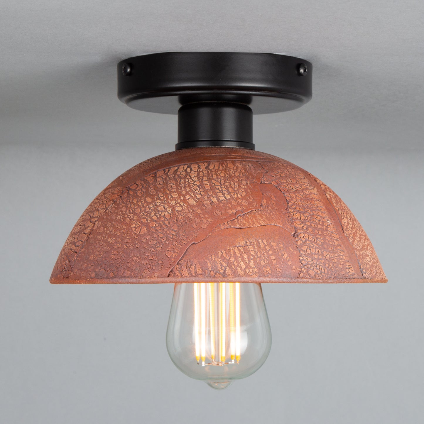 Kauri Organic Ceramic Dome Ceiling Light 20cm