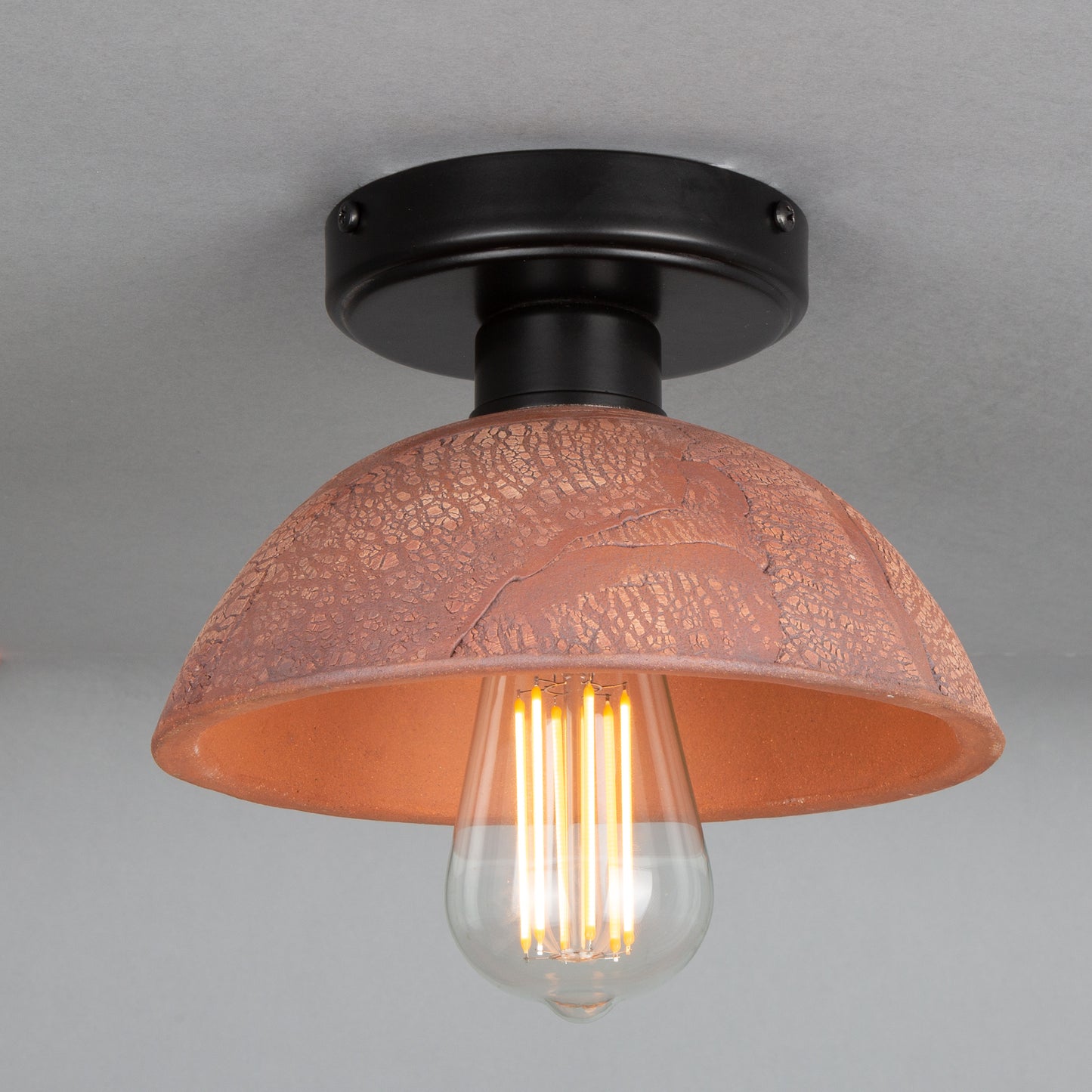 Kauri Organic Ceramic Dome Ceiling Light 20cm