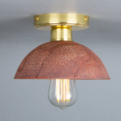 Kauri Organic Ceramic Dome Ceiling Light 20cm