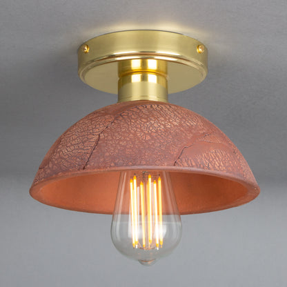 Kauri Organic Ceramic Dome Ceiling Light 20cm