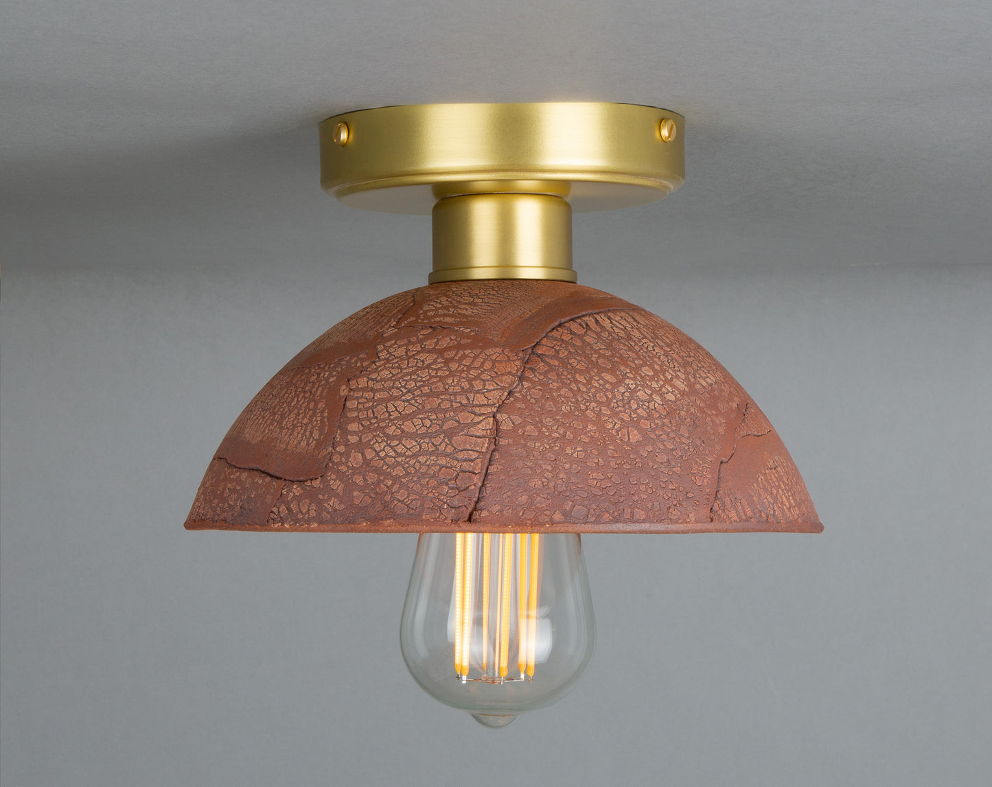 Kauri Organic Ceramic Dome Ceiling Light 20cm