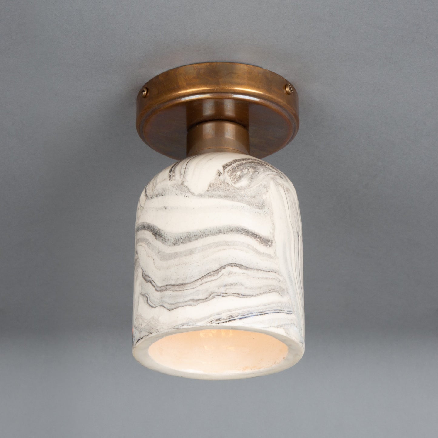 Osier Organic Ceramic Ceiling Light 11.5cm