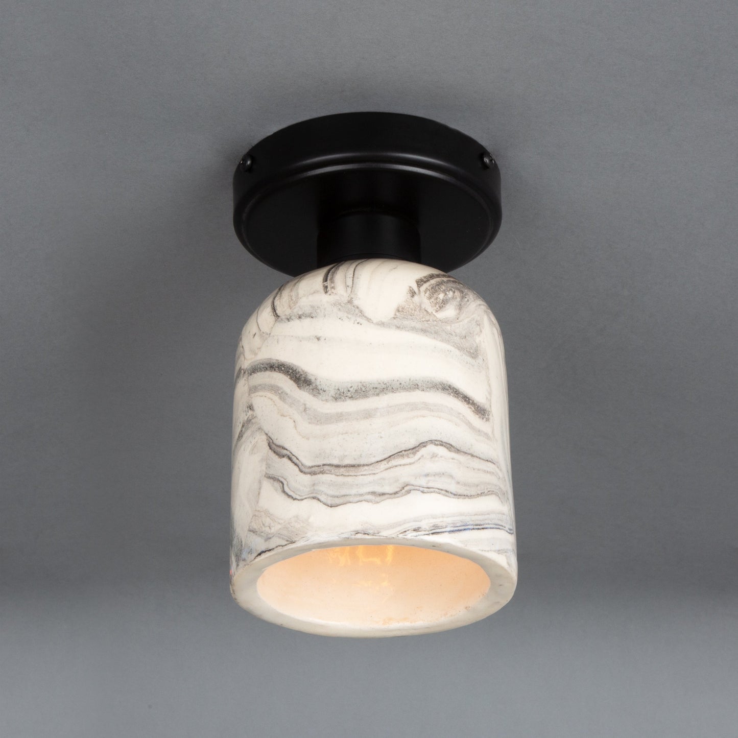 Osier Organic Ceramic Ceiling Light 11.5cm