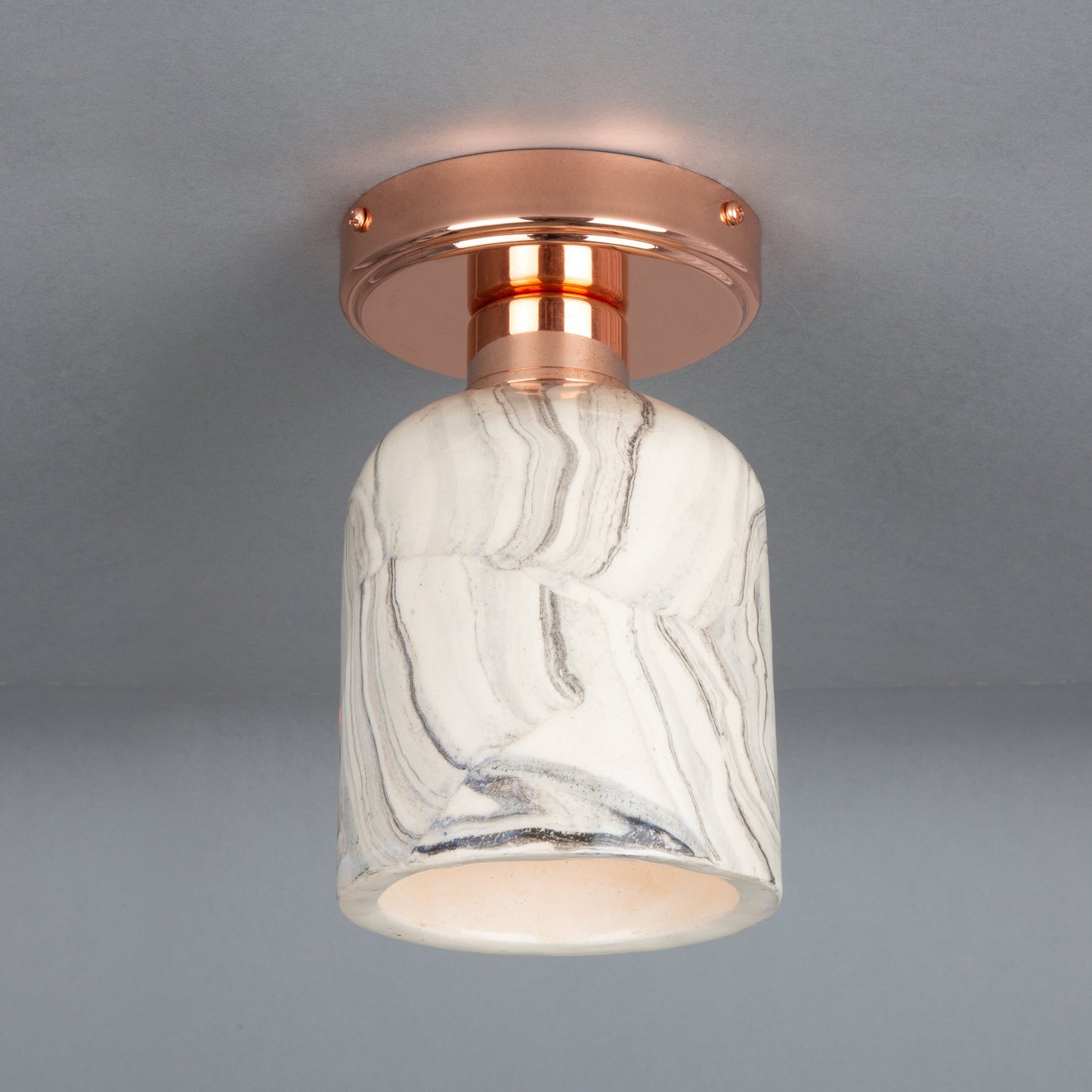 Osier Organic Ceramic Ceiling Light 11.5cm