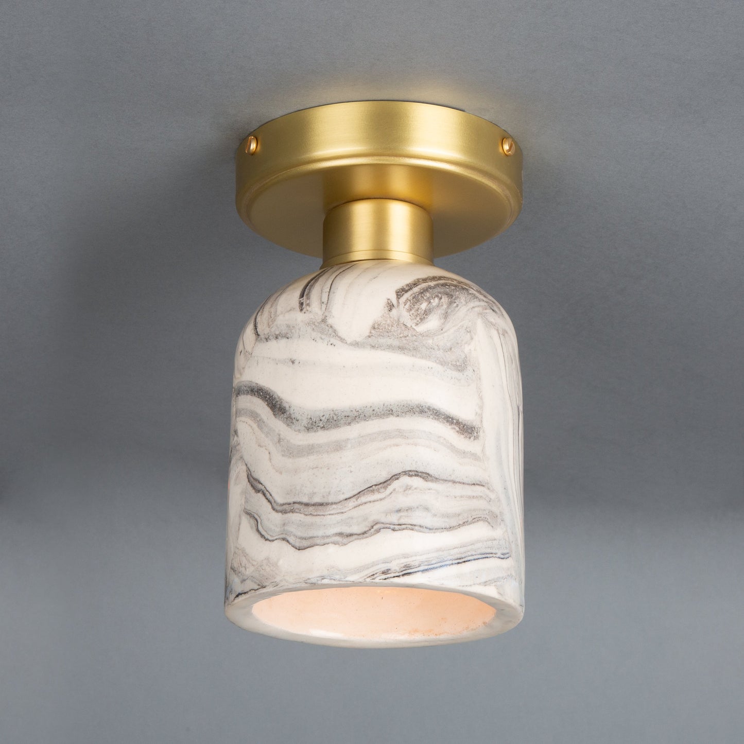 Osier Organic Ceramic Ceiling Light 11.5cm