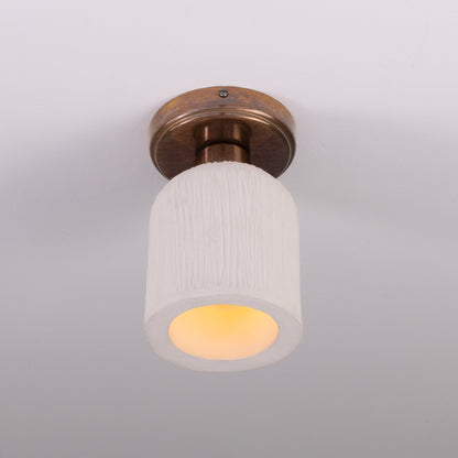 Osier Organic Ceramic Ceiling Light 11.5cm