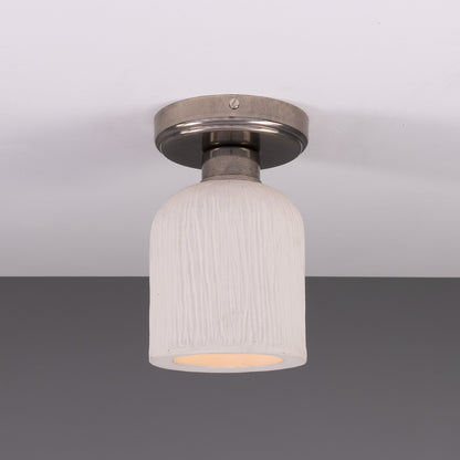 Osier Organic Ceramic Ceiling Light 11.5cm