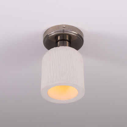 Osier Organic Ceramic Ceiling Light 11.5cm