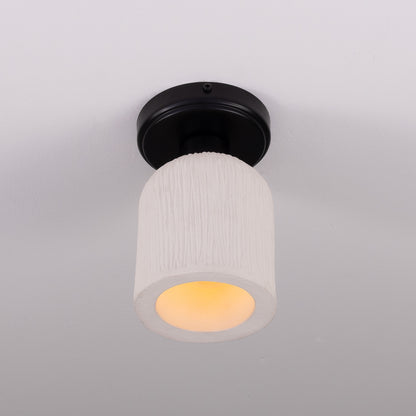 Osier Organic Ceramic Ceiling Light 11.5cm