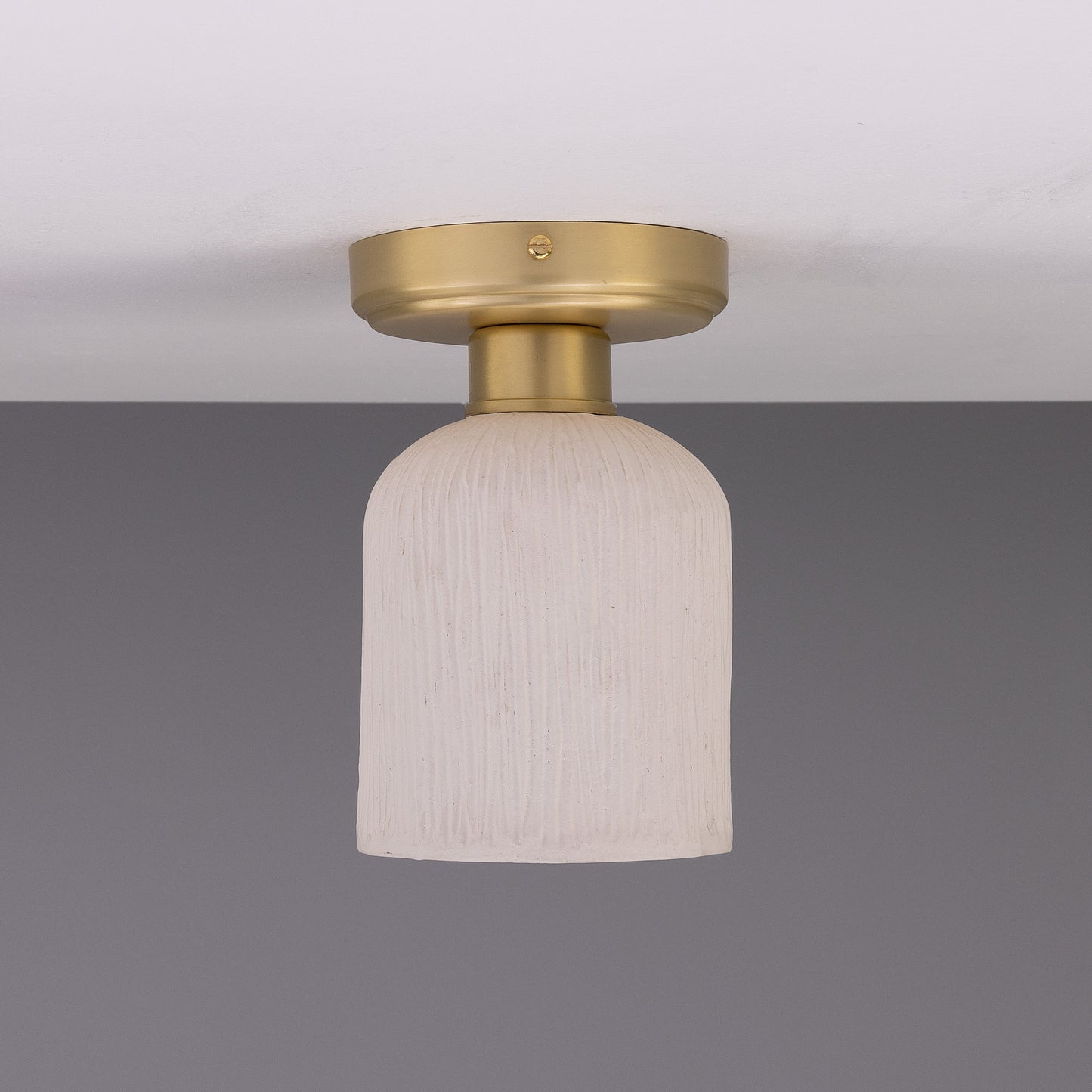 Osier Organic Ceramic Ceiling Light 11.5cm