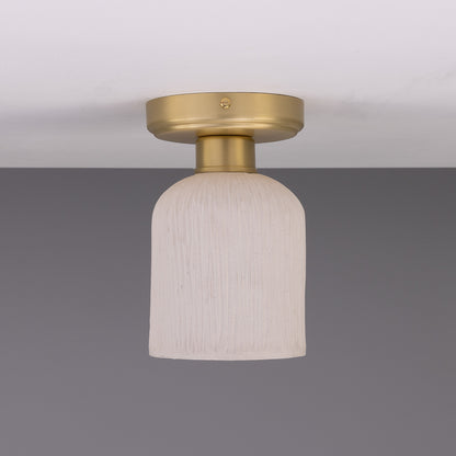 Osier Organic Ceramic Ceiling Light 11.5cm