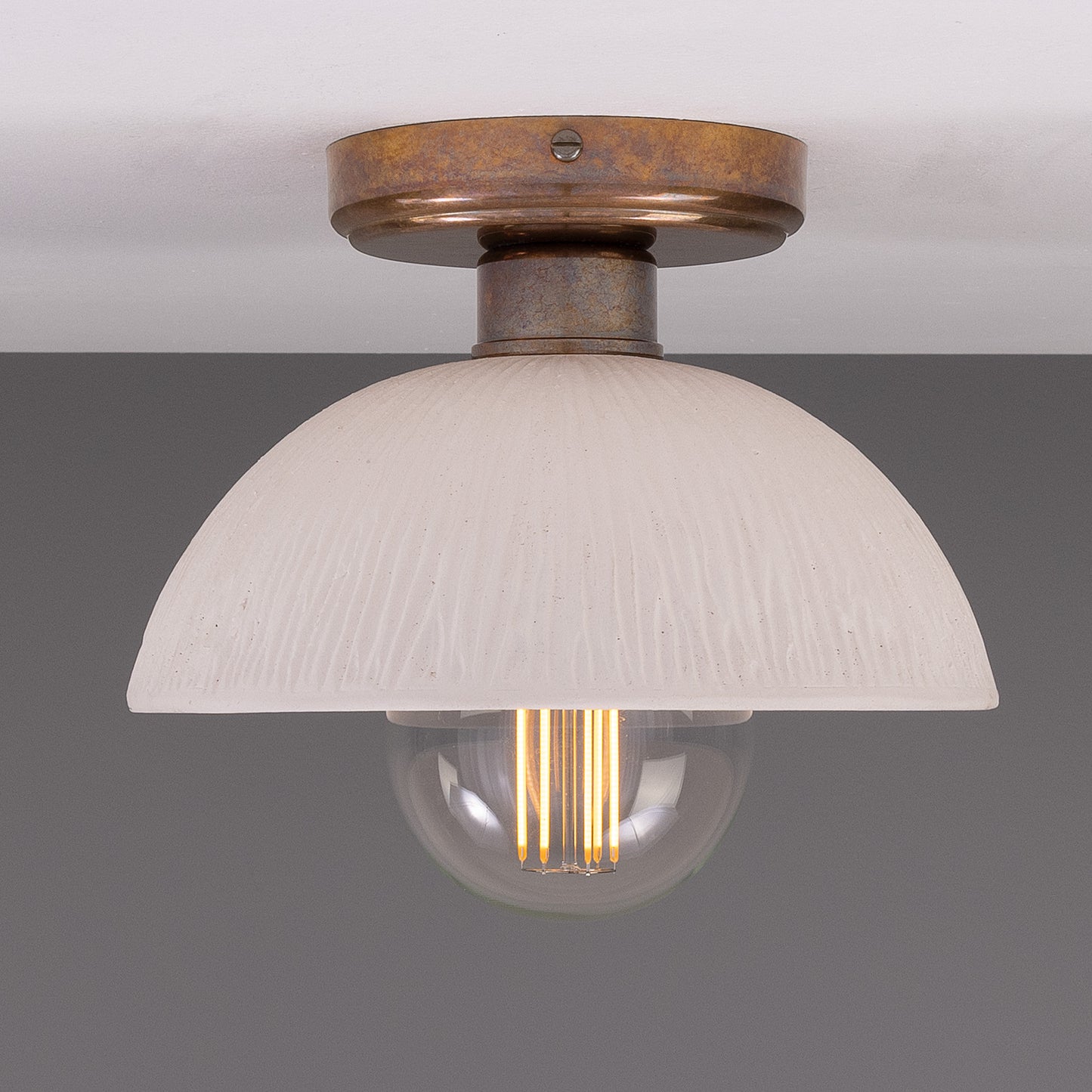 Kauri Organic Ceramic Dome Ceiling Light 20cm