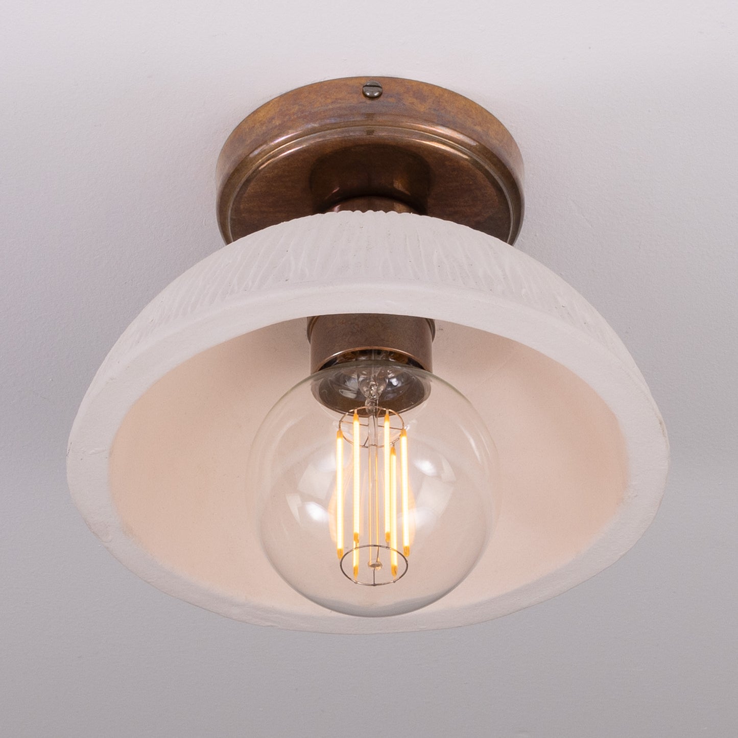 Kauri Organic Ceramic Dome Ceiling Light 20cm