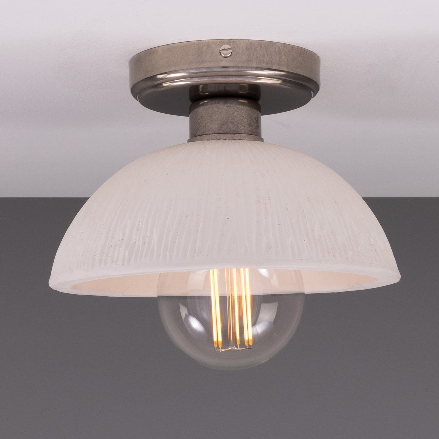 Kauri Organic Ceramic Dome Ceiling Light 20cm