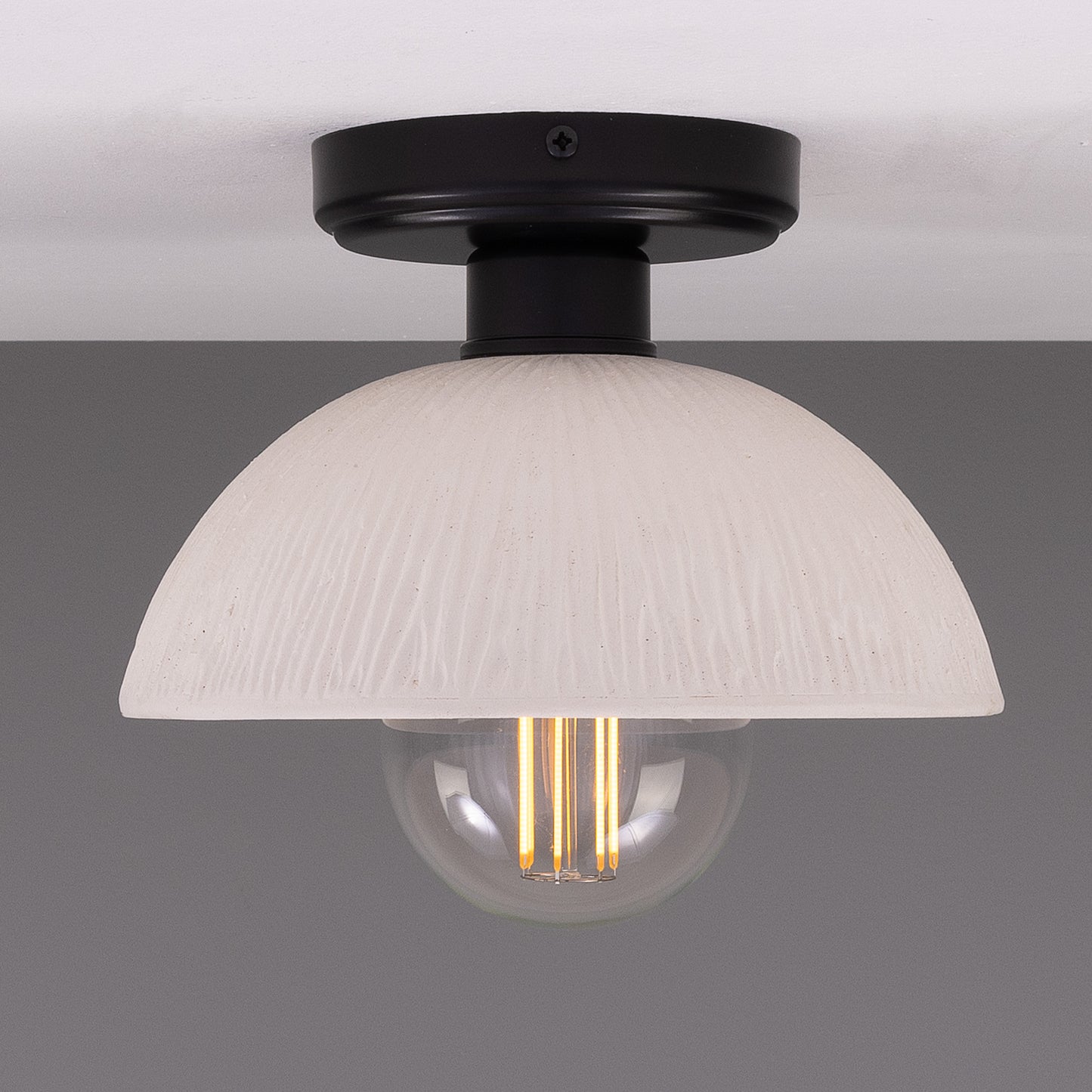 Kauri Organic Ceramic Dome Ceiling Light 20cm