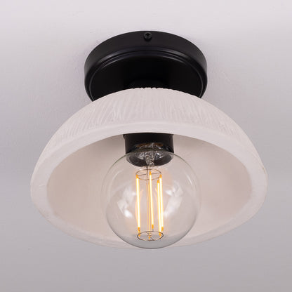 Kauri Organic Ceramic Dome Ceiling Light 20cm