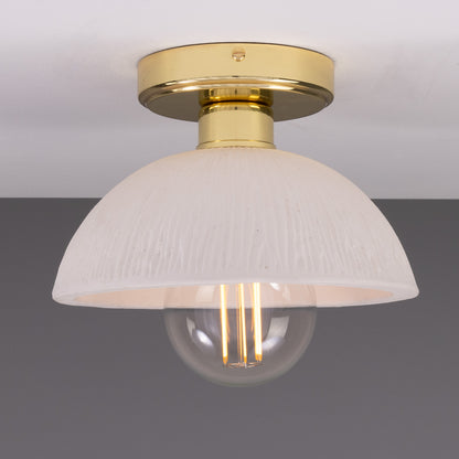 Kauri Organic Ceramic Dome Ceiling Light 20cm