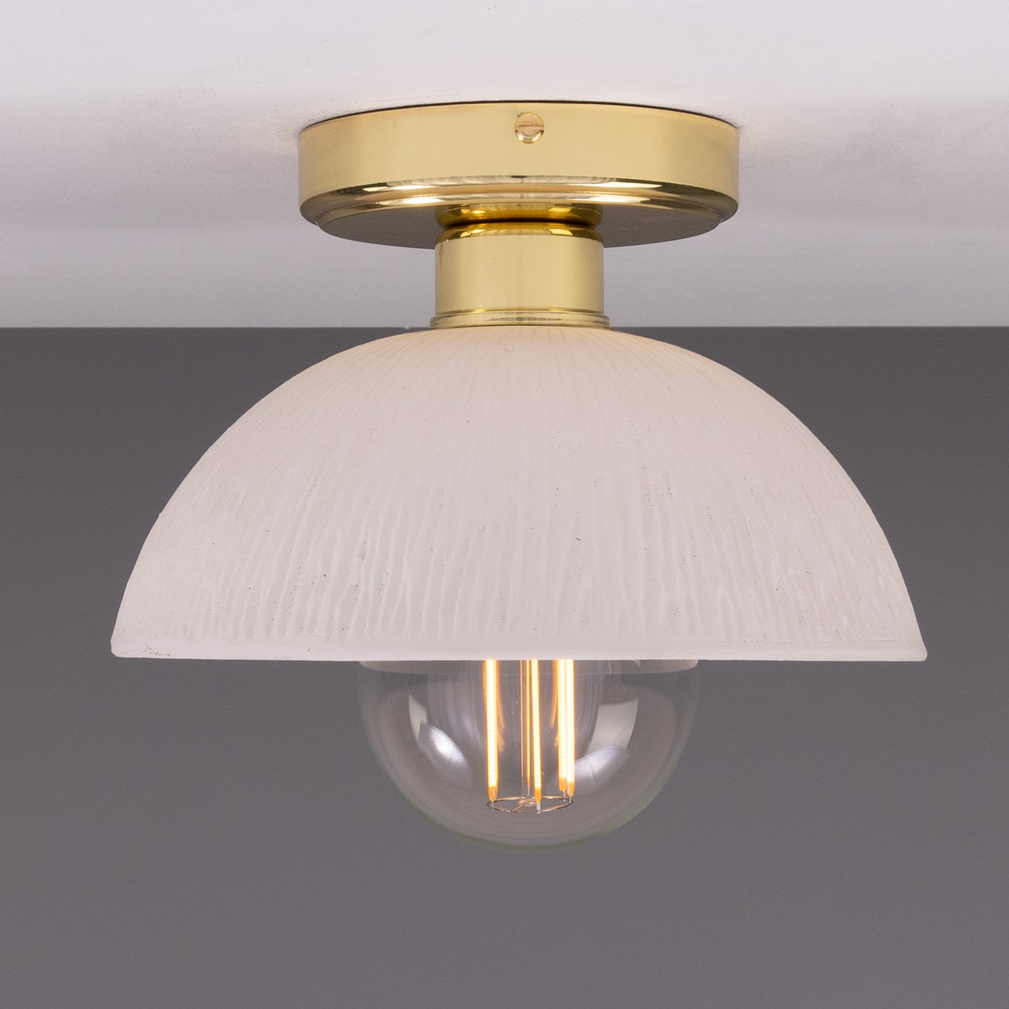 Kauri Organic Ceramic Dome Ceiling Light 20cm