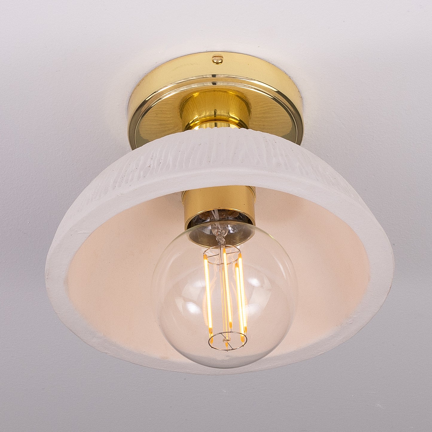 Kauri Organic Ceramic Dome Ceiling Light 20cm