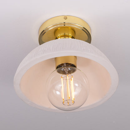 Kauri Organic Ceramic Dome Ceiling Light 20cm