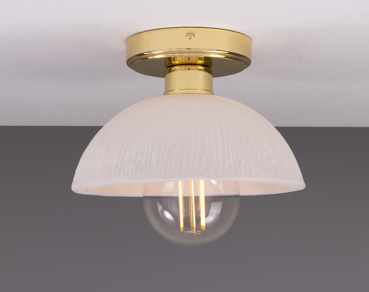 Kauri Organic Ceramic Dome Ceiling Light 20cm