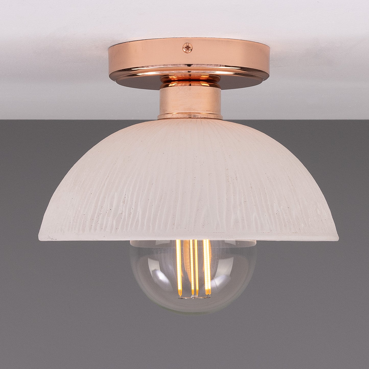 Kauri Organic Ceramic Dome Ceiling Light 20cm