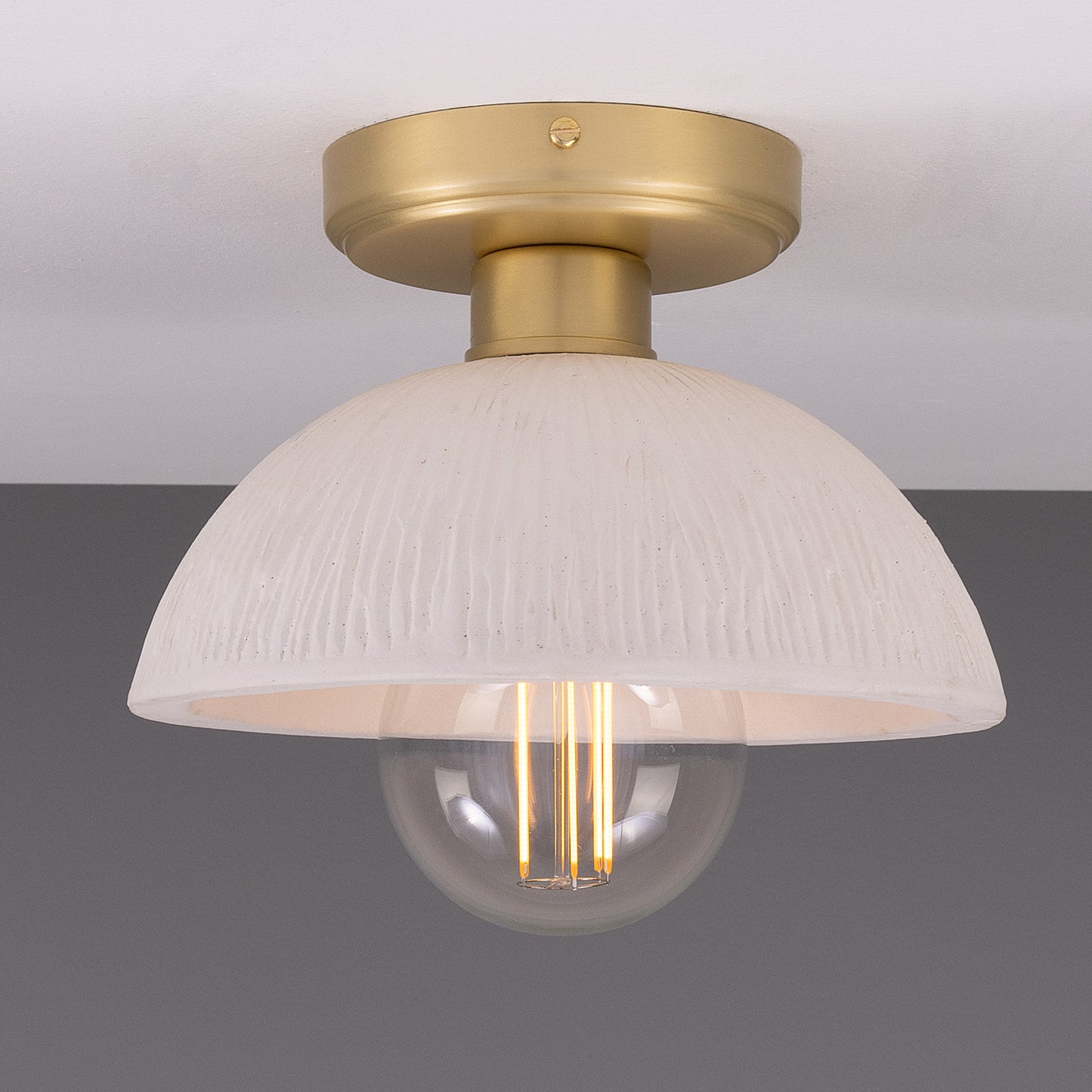 Kauri Organic Ceramic Dome Ceiling Light 20cm