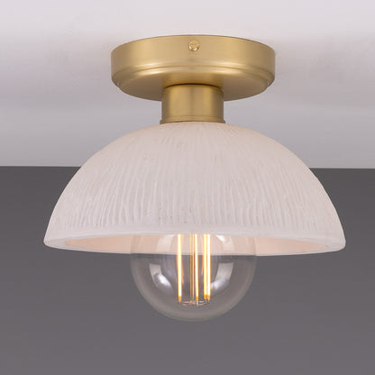 Kauri Organic Ceramic Dome Ceiling Light 20cm