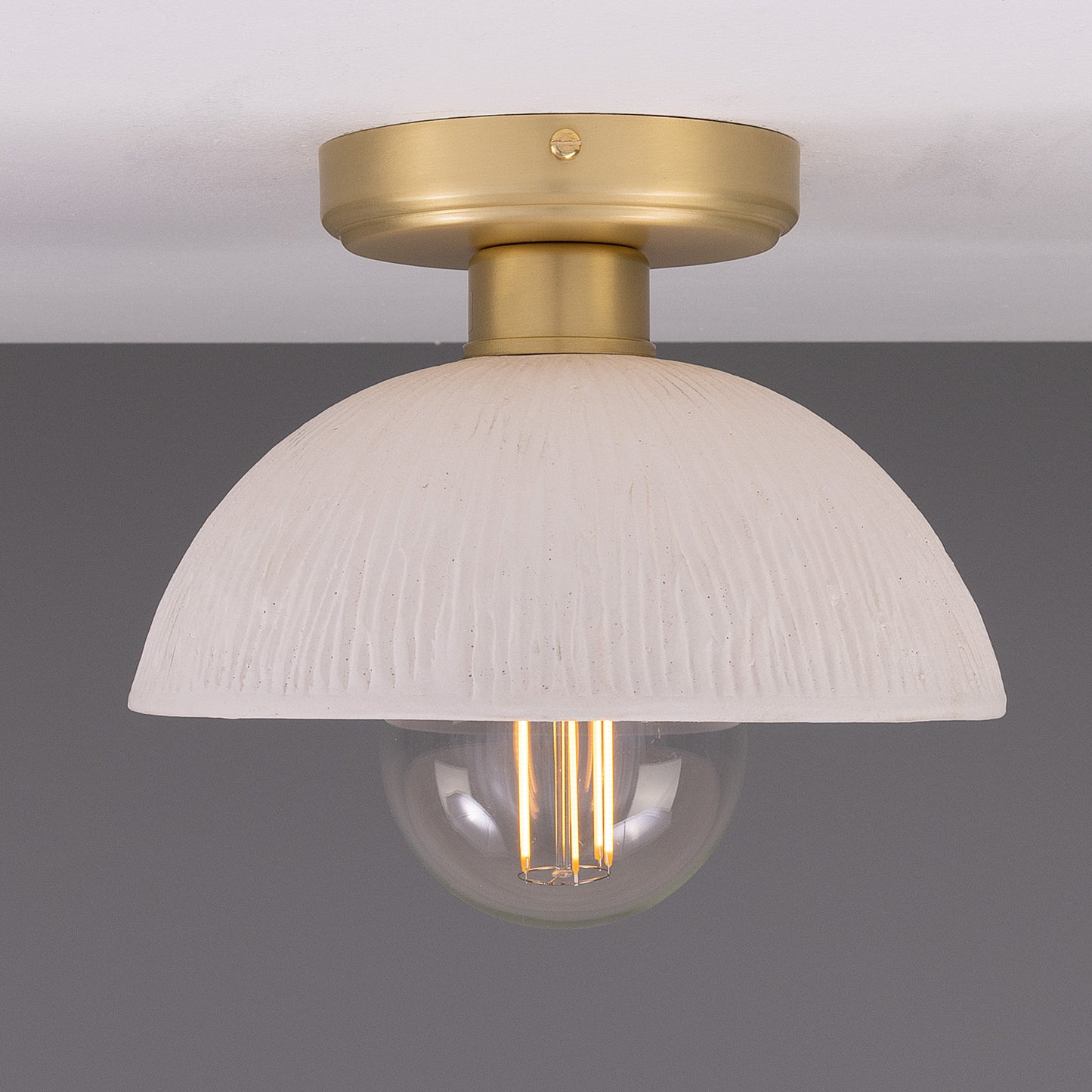 Kauri Organic Ceramic Dome Ceiling Light 20cm