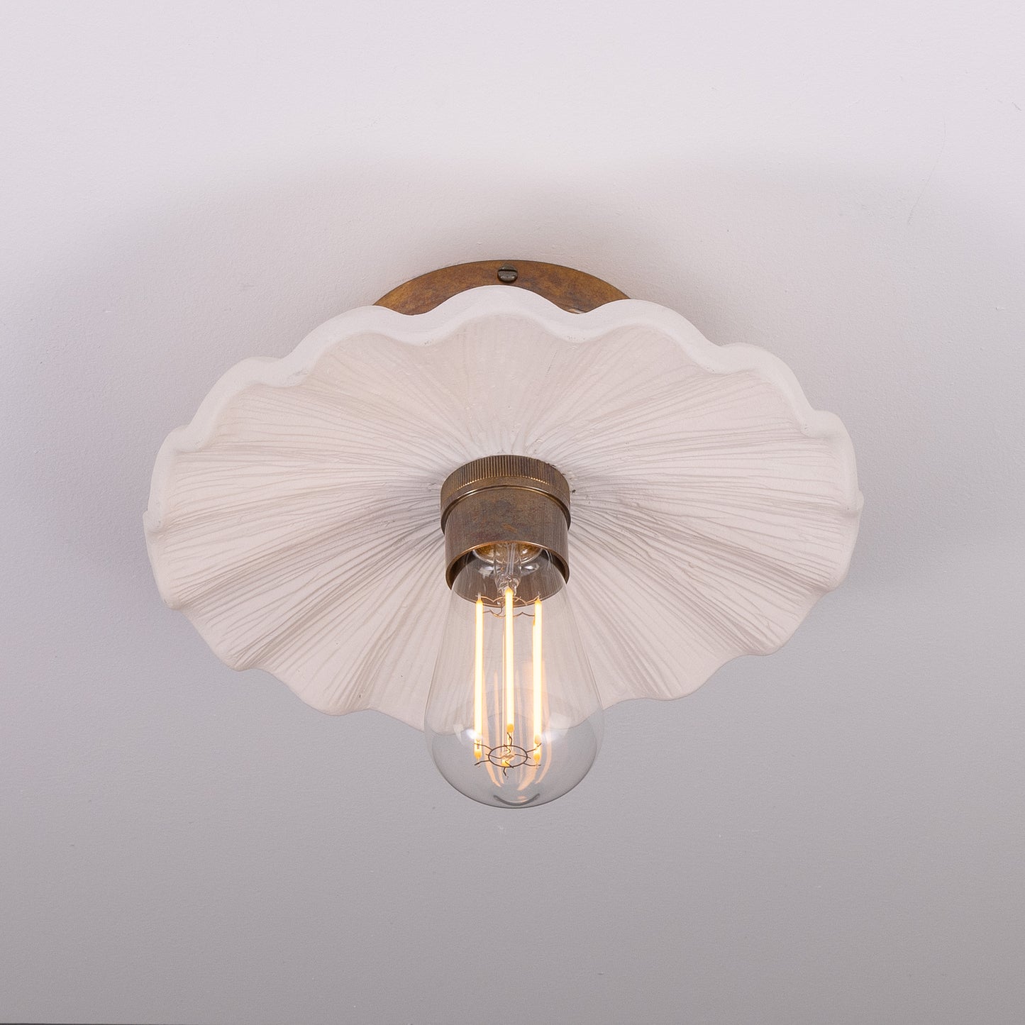 Kapok Organic Ceramic Ceiling Light 27cm