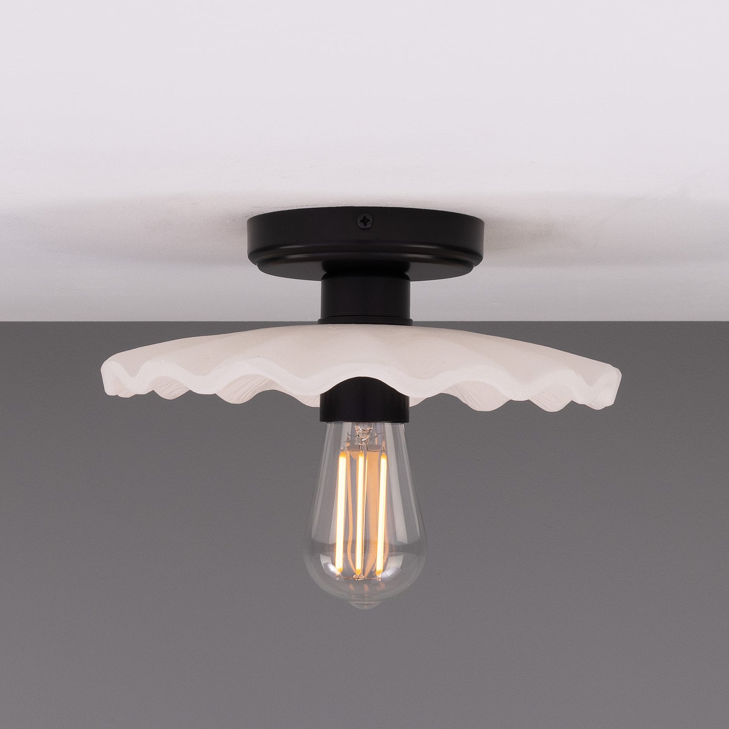 Kapok Organic Ceramic Ceiling Light 27cm