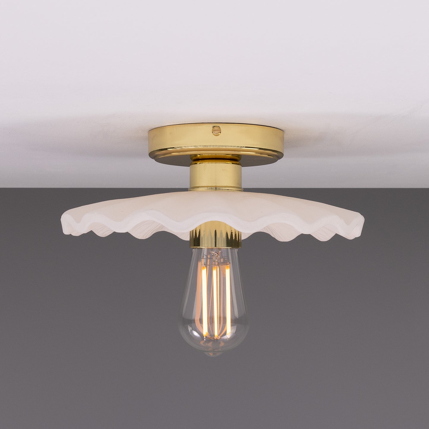 Kapok Organic Ceramic Ceiling Light 27cm