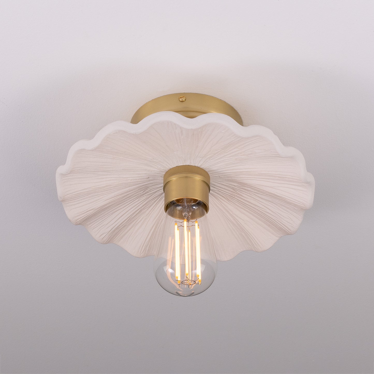 Kapok Organic Ceramic Ceiling Light 27cm