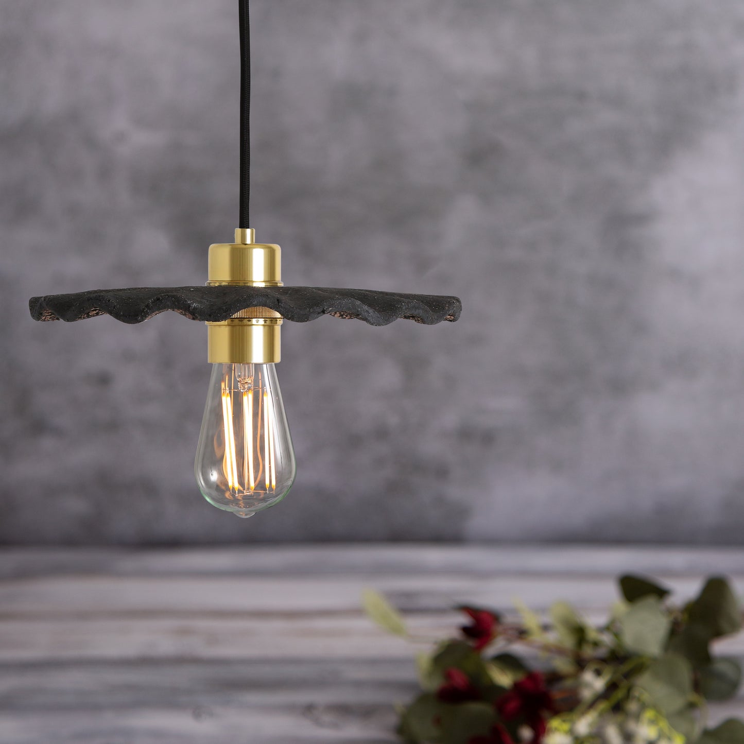 Kapok Organic Ceramic Pendant Light 27cm