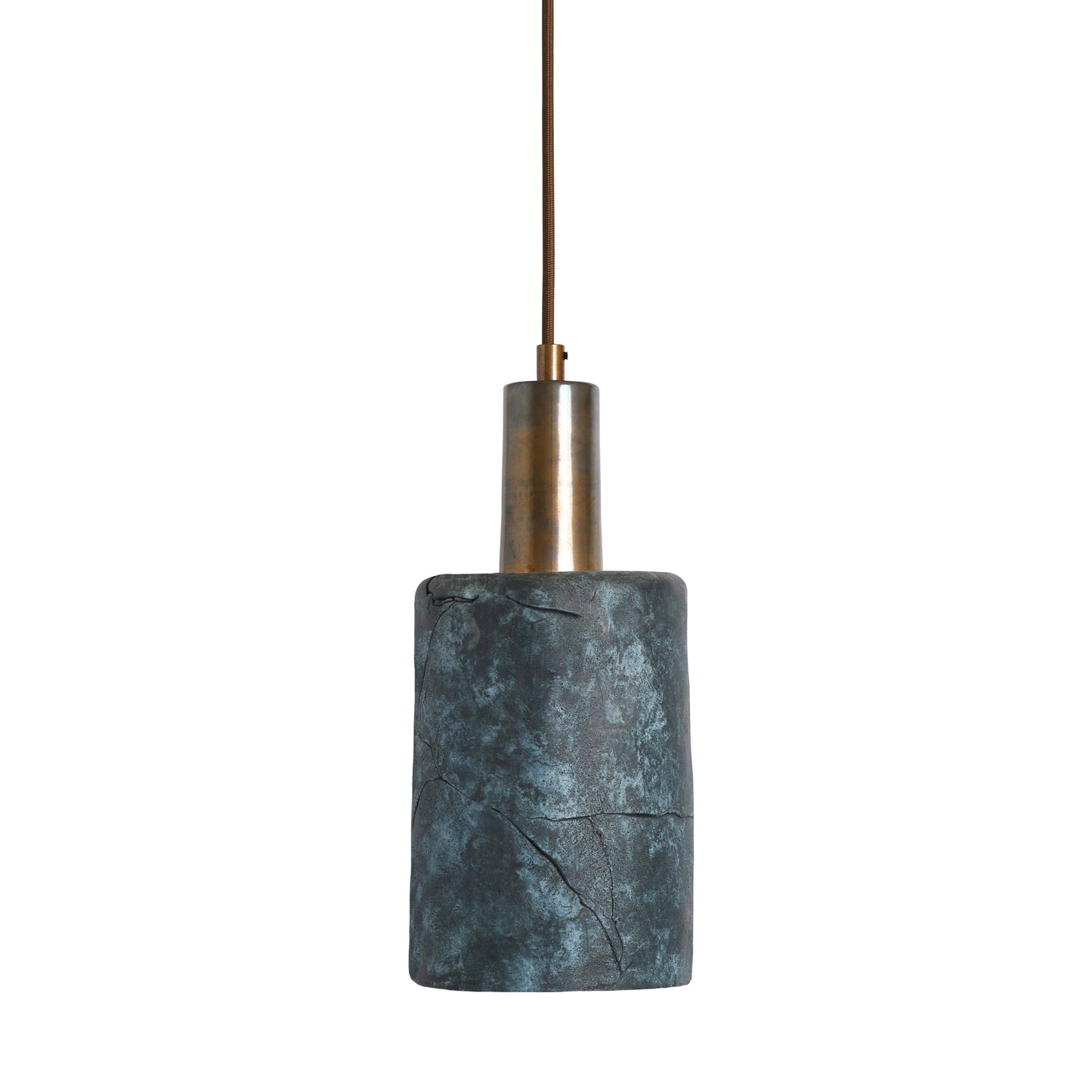 Senna Organic Ceramic Cylinder Pendant Light 12cm