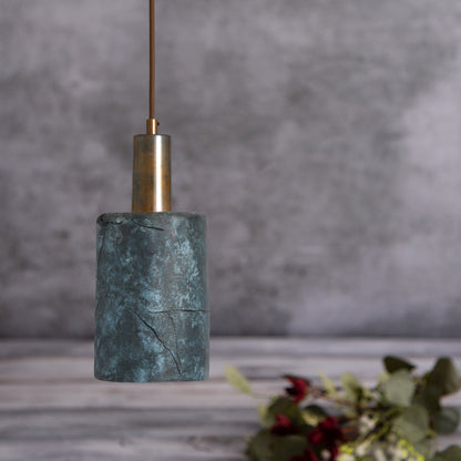 Senna Organic Ceramic Cylinder Pendant Light 12cm