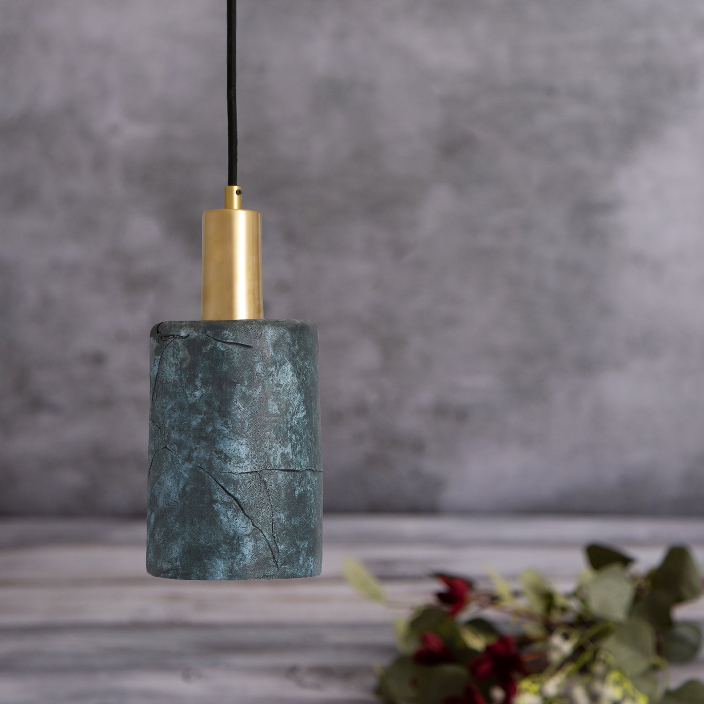 Senna Organic Ceramic Cylinder Pendant Light 12cm