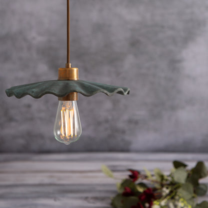 Kapok Organic Ceramic Pendant Light 27cm