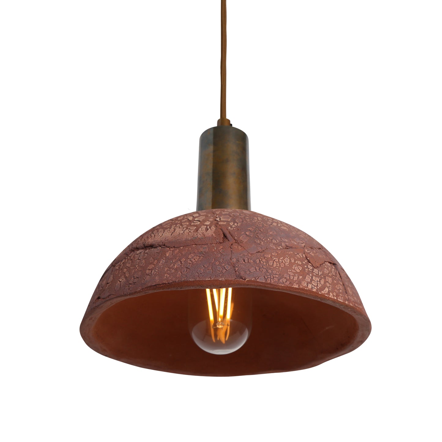 Kauri Organic Ceramic Dome Pendant Light