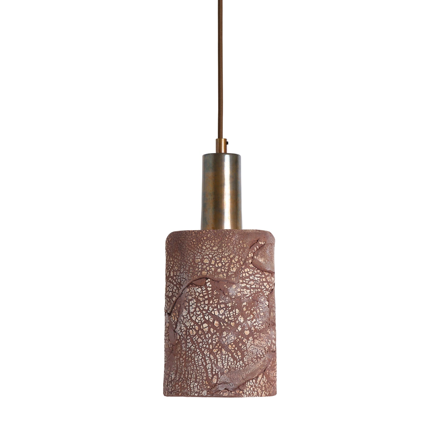 Senna Organic Ceramic Cylinder Pendant Light 12cm