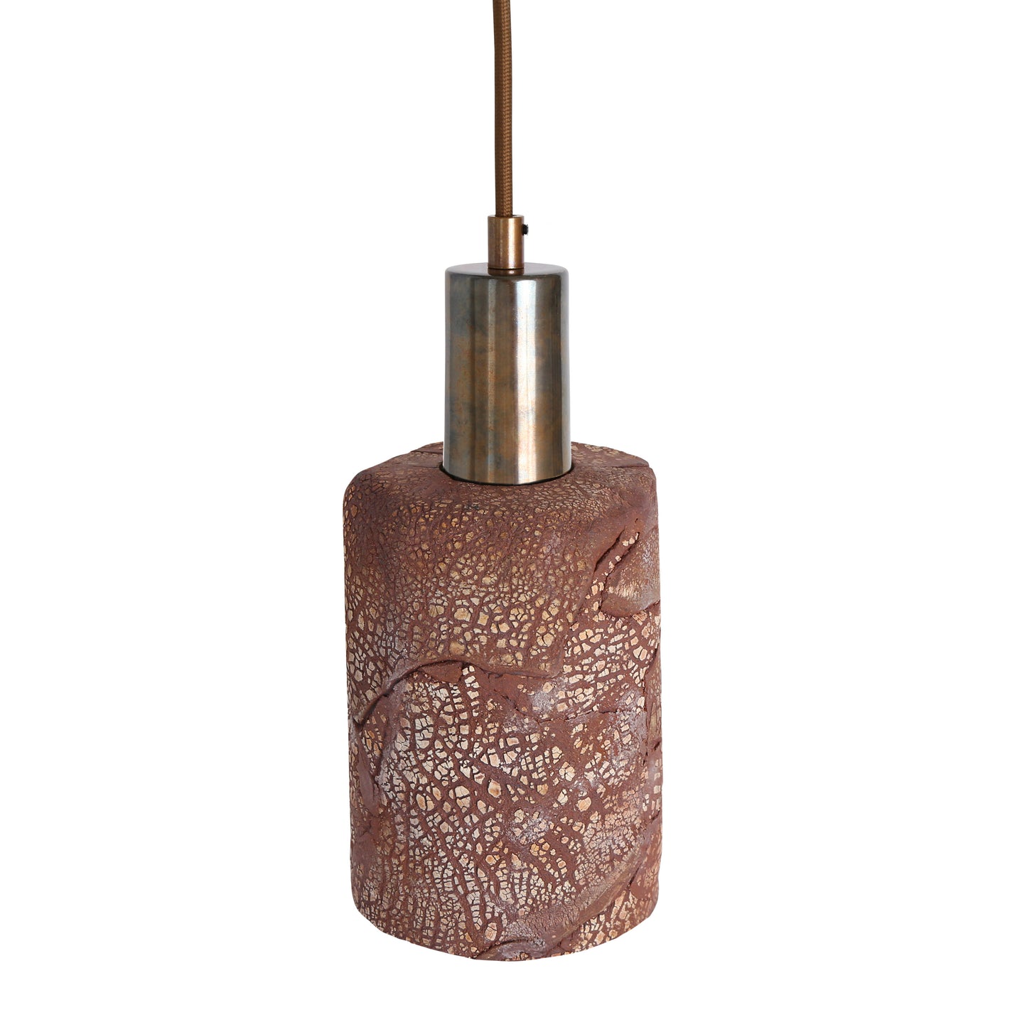 Senna Organic Ceramic Cylinder Pendant Light 12cm