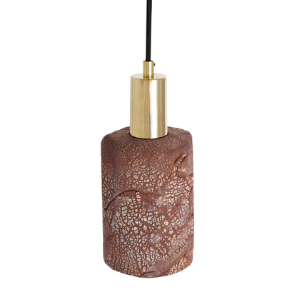 Senna Organic Ceramic Cylinder Pendant Light 12cm