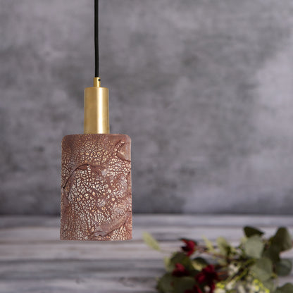 Senna Organic Ceramic Cylinder Pendant Light 12cm