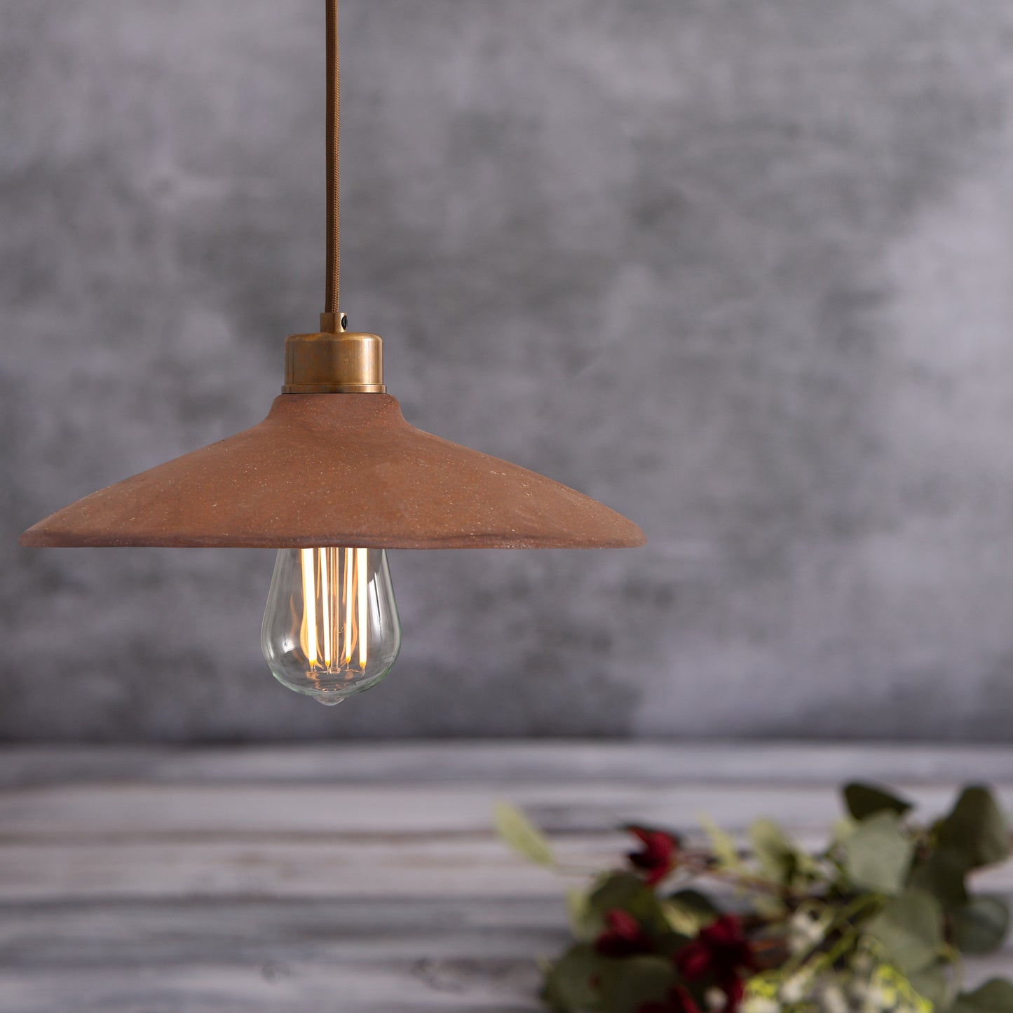 Pyrus Organic Ceramic Pendant Light 28cm