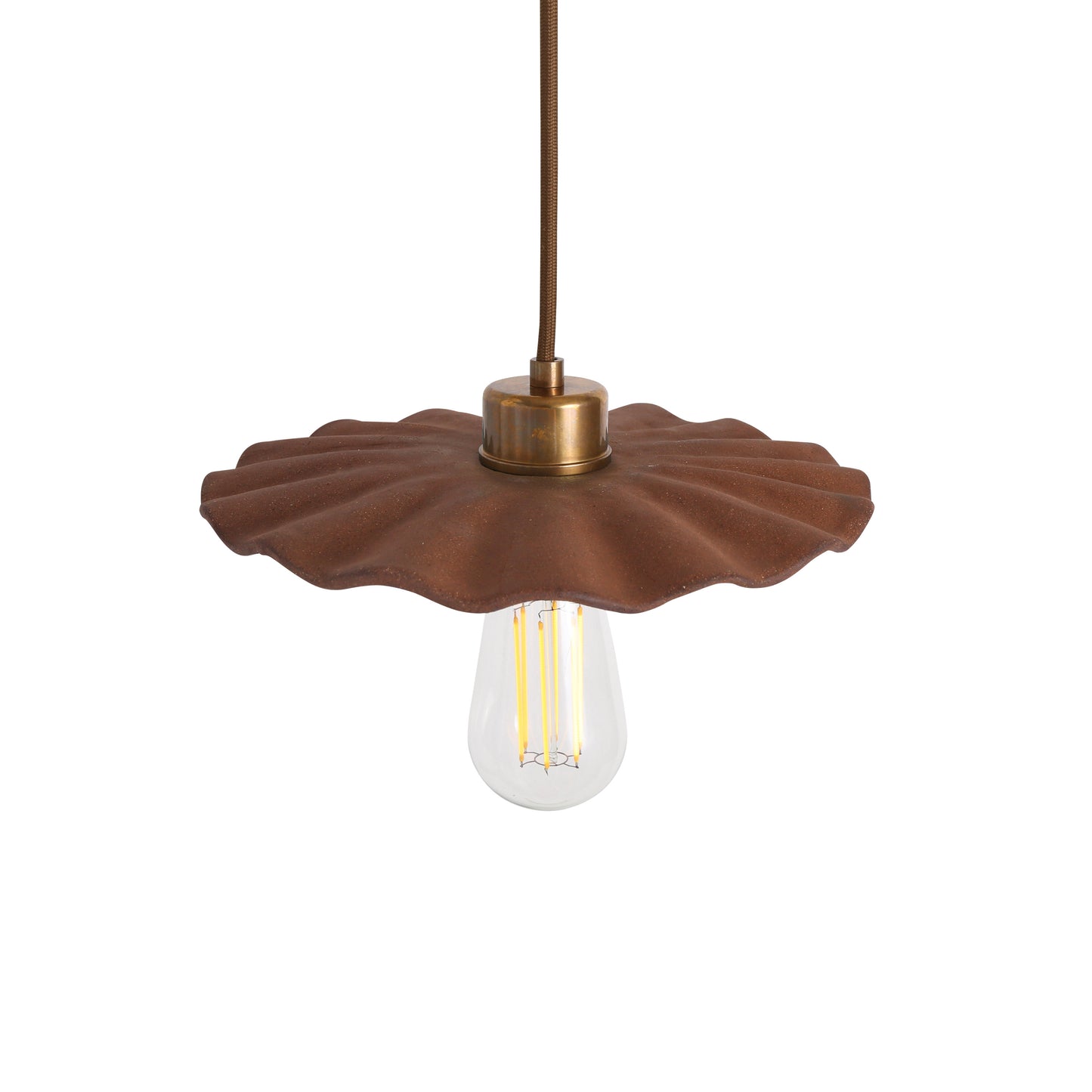 Kapok Organic Ceramic Pendant Light 27cm